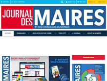 Tablet Screenshot of journaldesmaires.com
